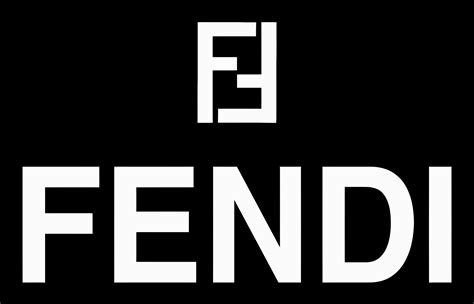 fendi black logo|Fendi logo print.